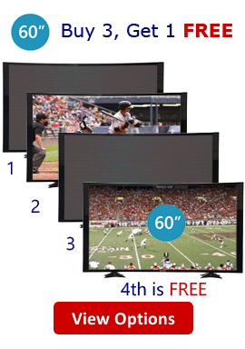 60 Inch Prop TVs Buy 3 Get 1 Free Deals