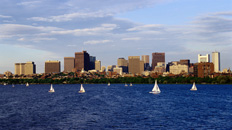 60" TV Screen Image #107 Massachusetts Bay in Boston (Screen Print Only. 60 Inch TV Prop Not Included)