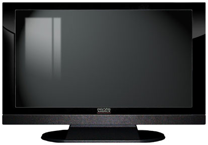 27" TV Prop LED HDTV Prop with Bottom Speaker in Gloss Black on Matte Black-BB Style Series